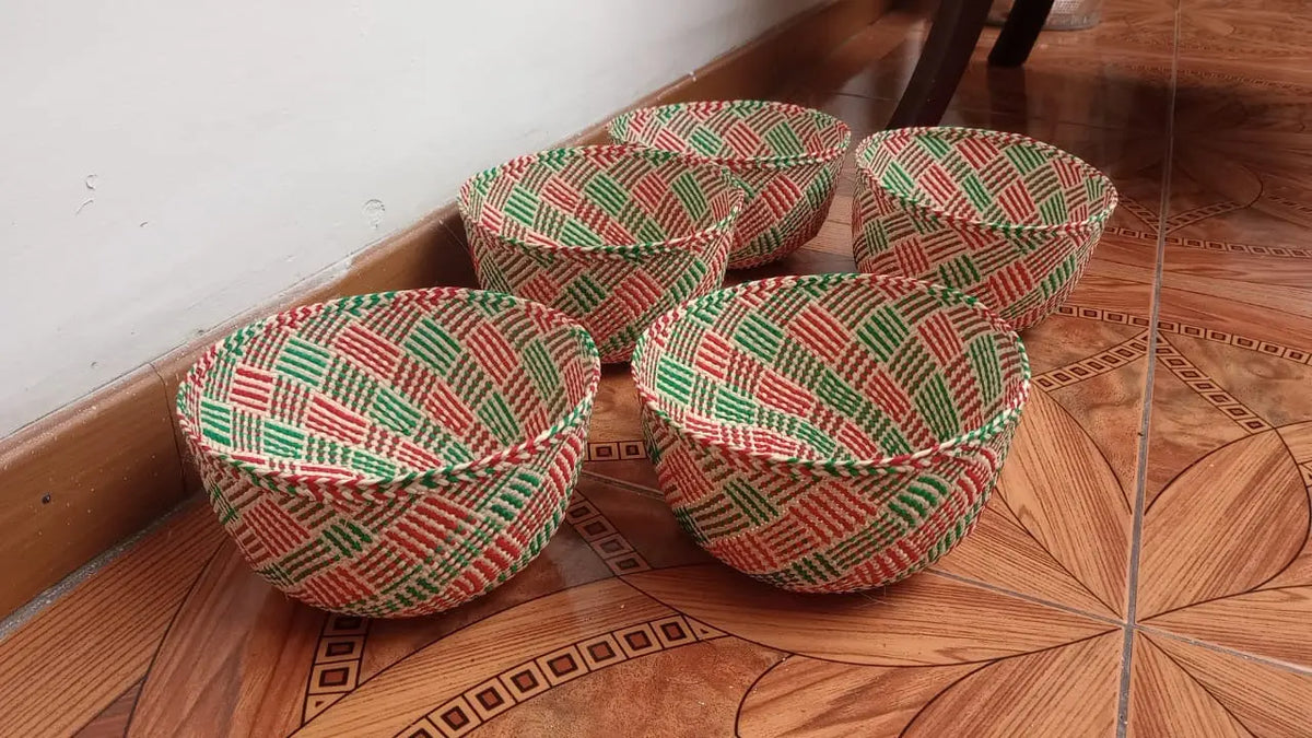 Woven baskets/bowls - Holiday Edition Raffia Bestofcolombia1