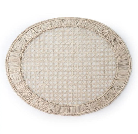 Oval Iraca/Raffia Placemats Bestofcolombia1
