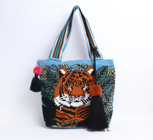 Premium Tiger Tote & Laptop Bag Best of Colombia