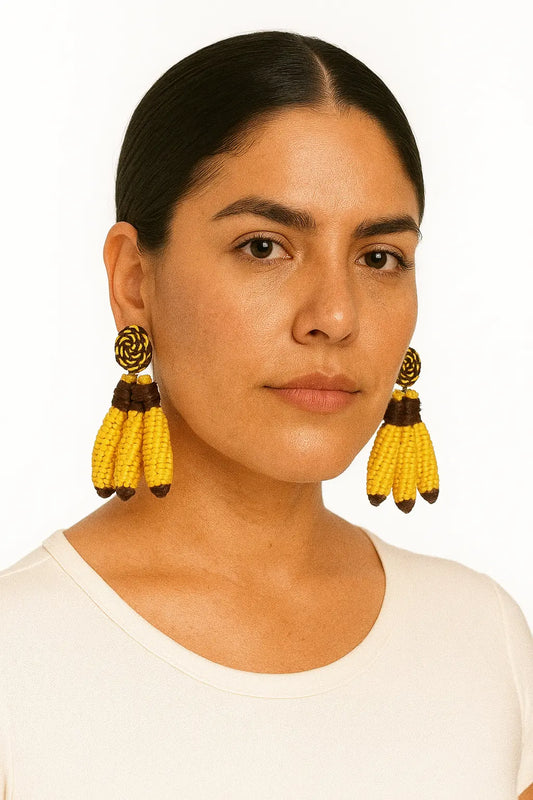 iraca Banana Earrings Bestofcolombia1