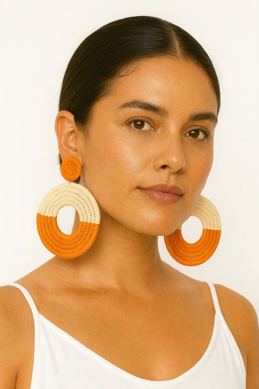 Mustard werregue earrings Best of Colombia