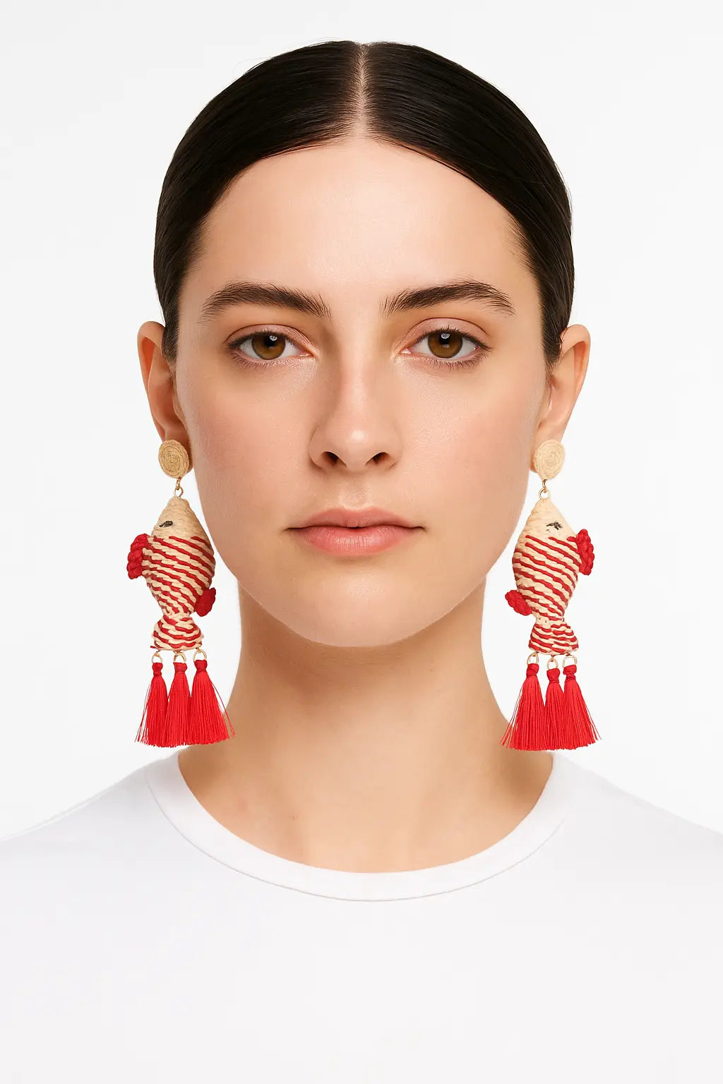 Red Fish Earrings Bestofcolombia1
