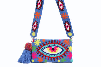Joyful Blue Eye Clutch - Limited Edition Best of Colombia
