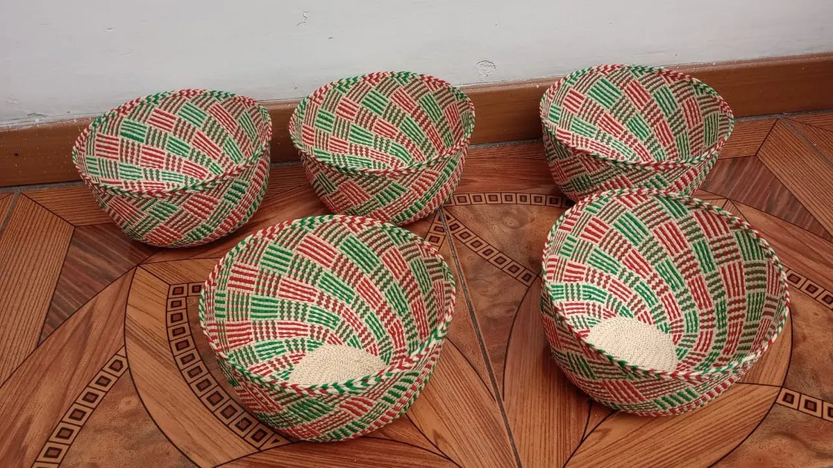 Woven baskets/bowls - Holiday Edition Raffia Bestofcolombia1