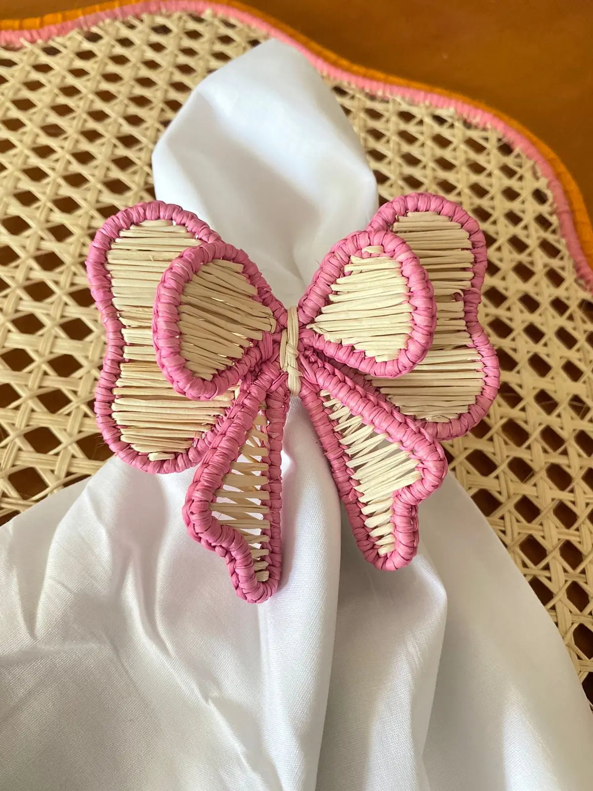 Colorfull Bow Tie Napkin Ring 10+ colors Best of Colombia