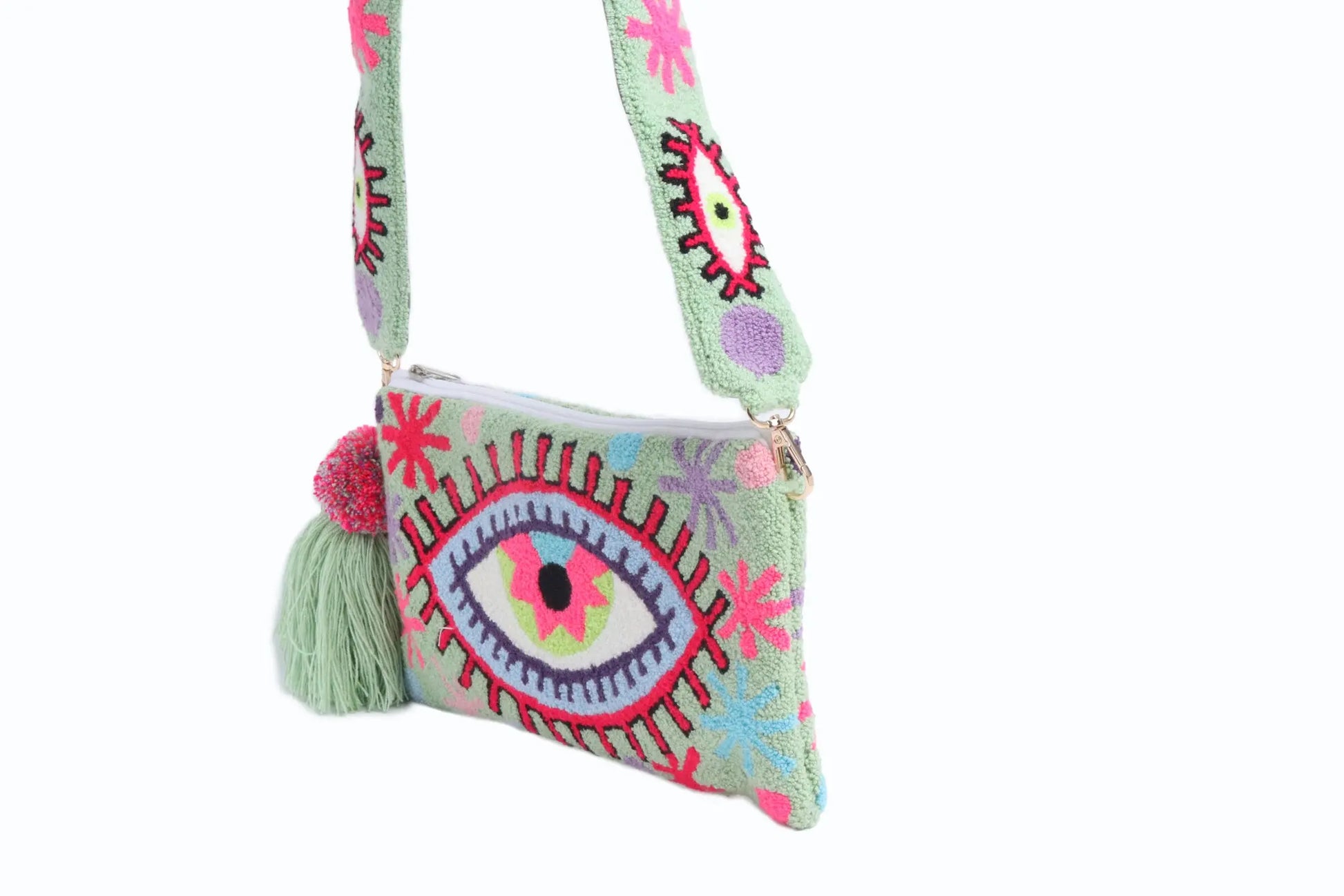 Joyful Lime Eye Clutch - Limited Edition Best of Colombia