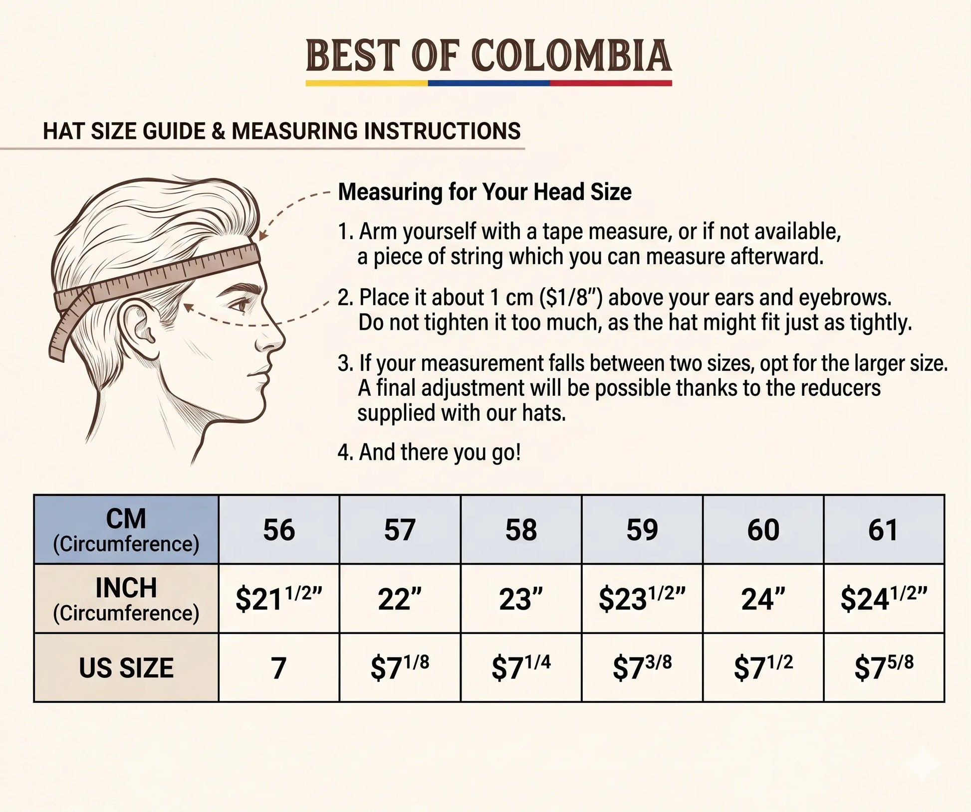 Colombia Sombrero Vueltiao Hat - All sizes Best of Colombia