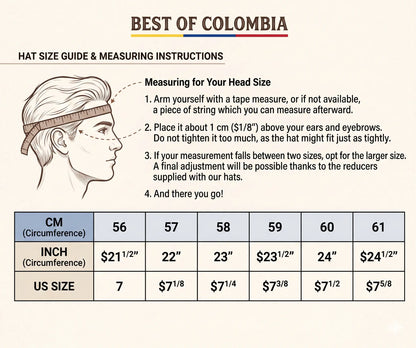 Colombia Sombrero Vueltiao Hat - All sizes Best of Colombia
