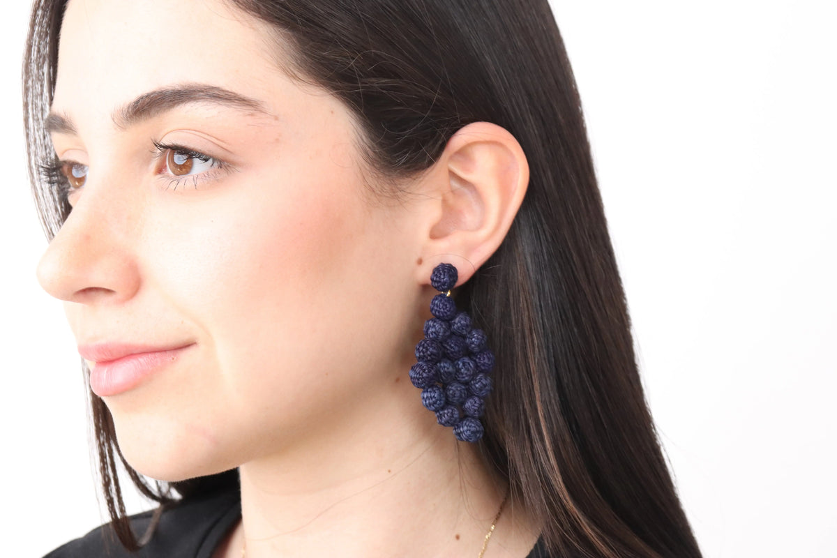Diamons Iraca/Raffia Earrings Best of Colombia