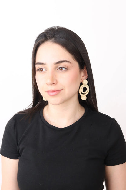 Natural Iraca Lara Earring Bestofcolombia1