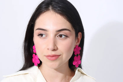 Dos Flores Iraca/Raffia Earrings Best of Colombia