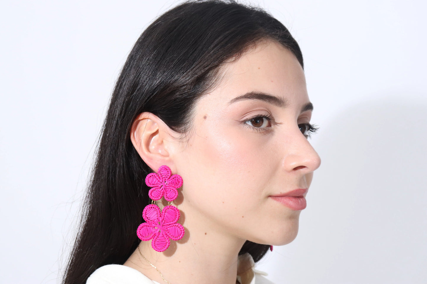 Dos Flores Iraca/Raffia Earrings Best of Colombia