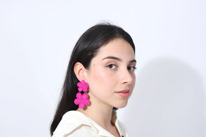 Dos Flores Iraca/Raffia Earrings Best of Colombia