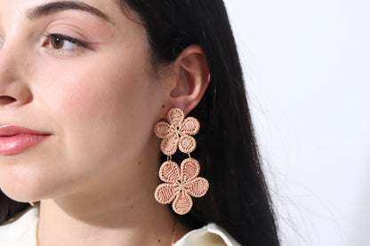 Dos Flores Iraca/Raffia Earrings Best of Colombia