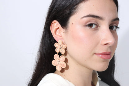 Dos Flores Iraca/Raffia Earrings Best of Colombia
