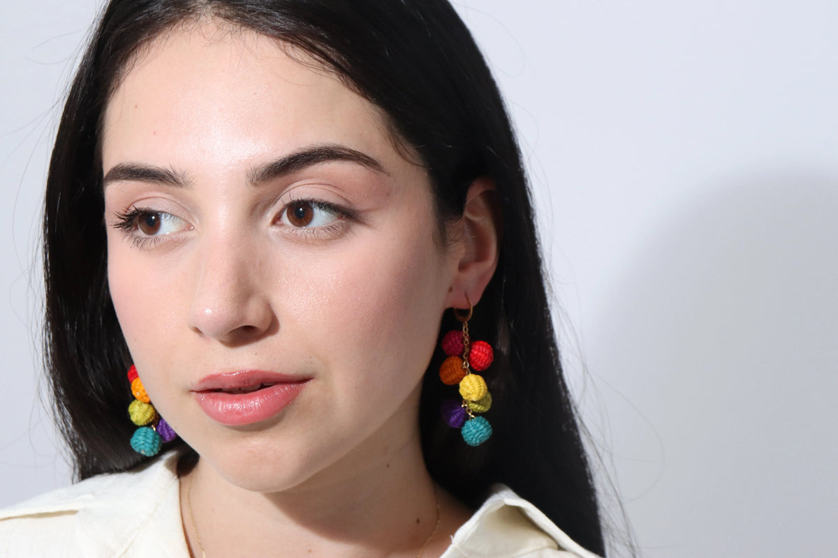 Bolas Arcoiris Earrings Best of Colombia