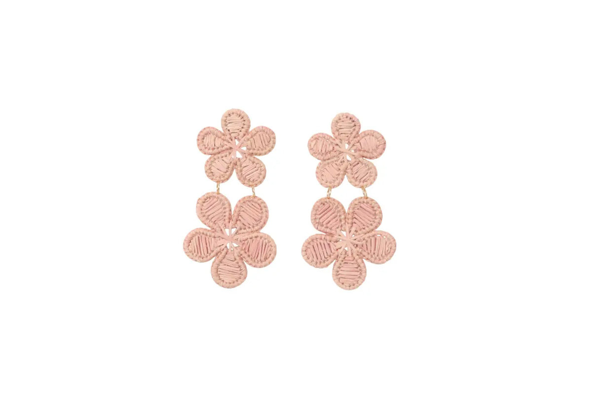 Dos Flores Iraca/Raffia Earrings Best of Colombia