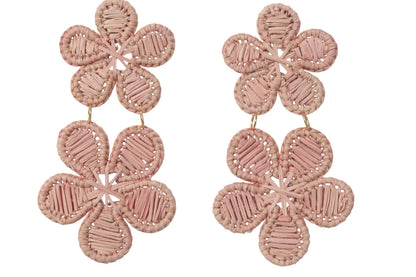 Dos Flores Iraca/Raffia Earrings Best of Colombia