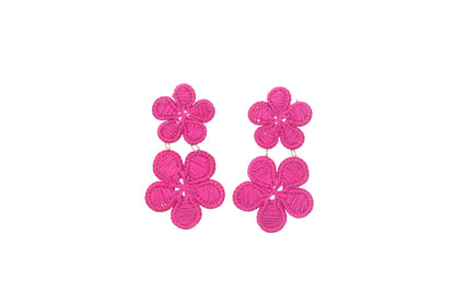 Dos Flores Iraca/Raffia Earrings Best of Colombia