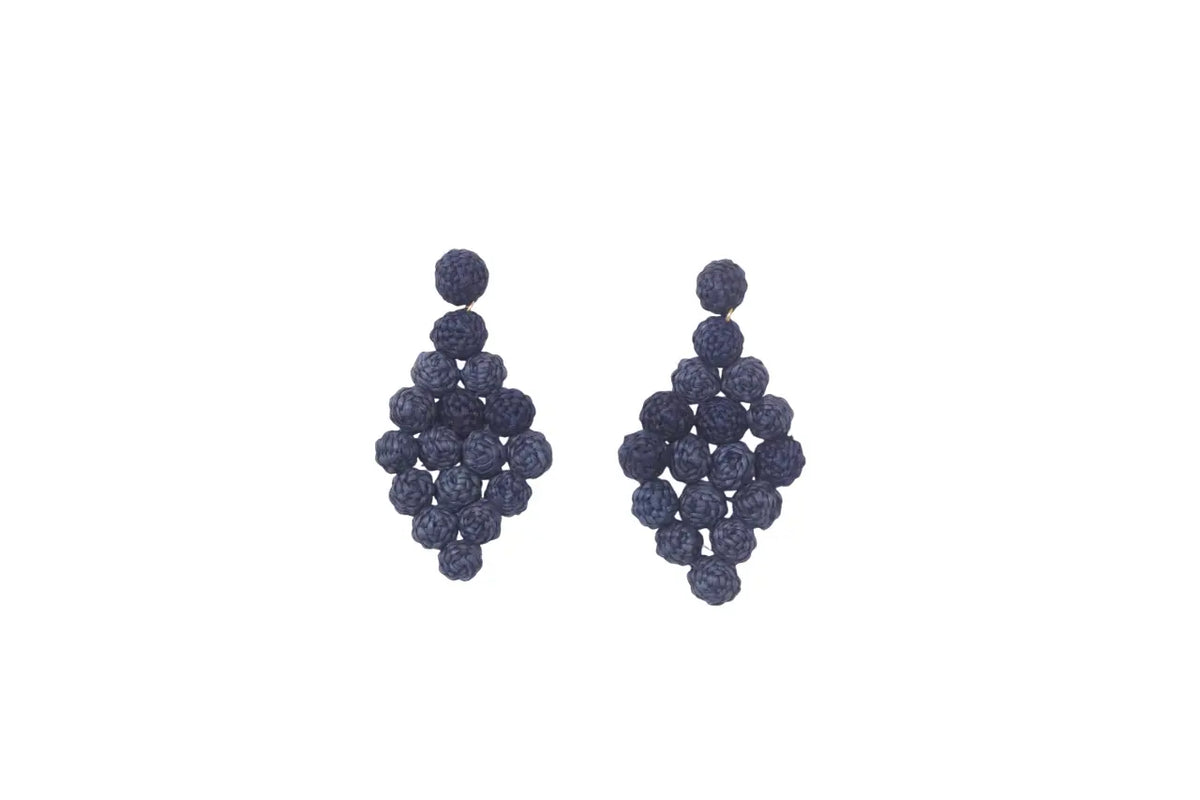 Diamons Iraca/Raffia Earrings Best of Colombia