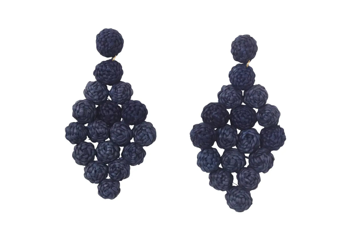 Diamons Iraca/Raffia Earrings Best of Colombia