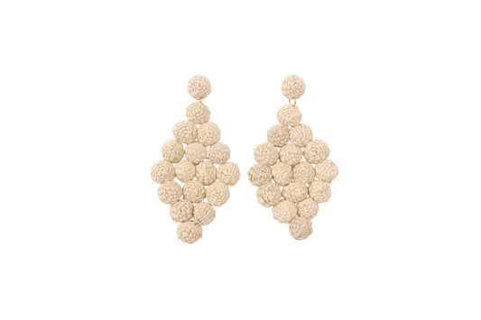 Natural Color Diamons Iraca/Raffia Earrings Best of Colombia