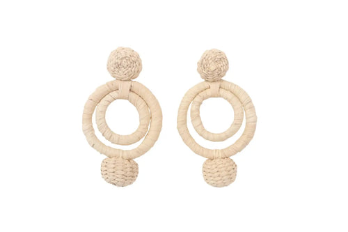 Natural Iraca Lara Earring Bestofcolombia1