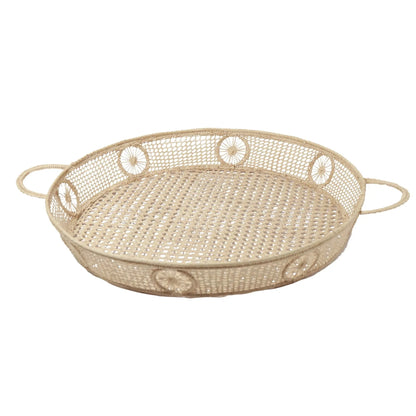 Iraca/Straw Sol Round Tray Bestofcolombia1