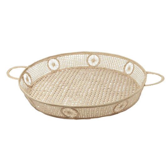 Iraca/Straw Sol Round Tray Bestofcolombia1
