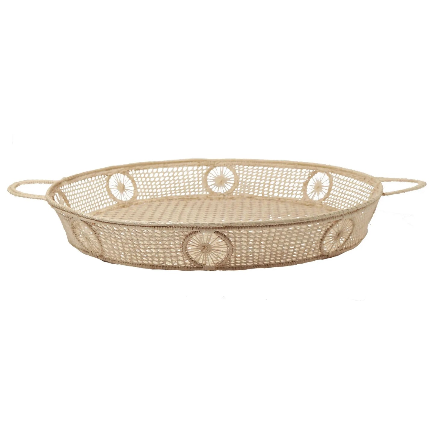 Iraca/Straw Sol Round Tray Bestofcolombia1