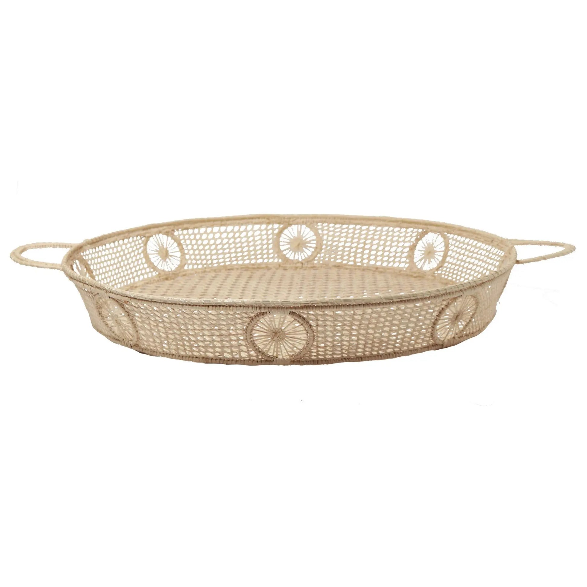 Iraca/Straw Sol Round Tray Bestofcolombia1