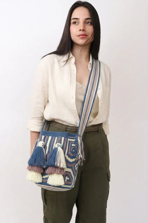 Premium Wayuu Mochila Bag - Large Best of Colombia
