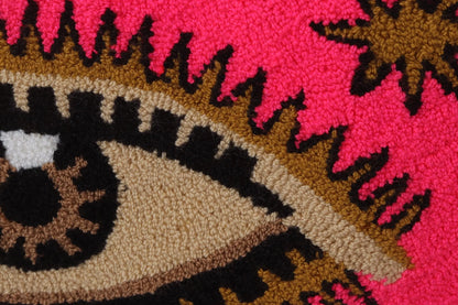 Neon Pink Evil Eye Clutch + Removable Strap Best of Colombia