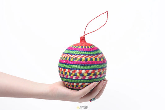 XL Raffia Ornament Balls Bestofcolombia1