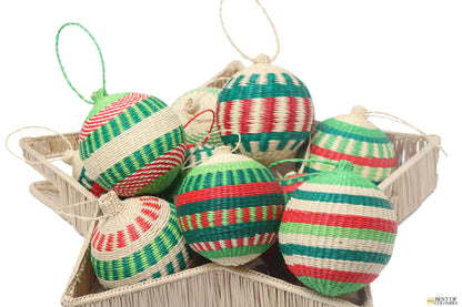 Christmas Theme Raffia Balls Bestofcolombia1