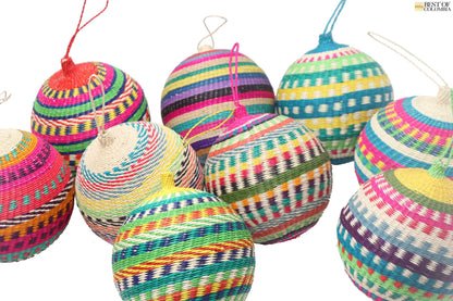 XL Raffia Ornament Balls Bestofcolombia1