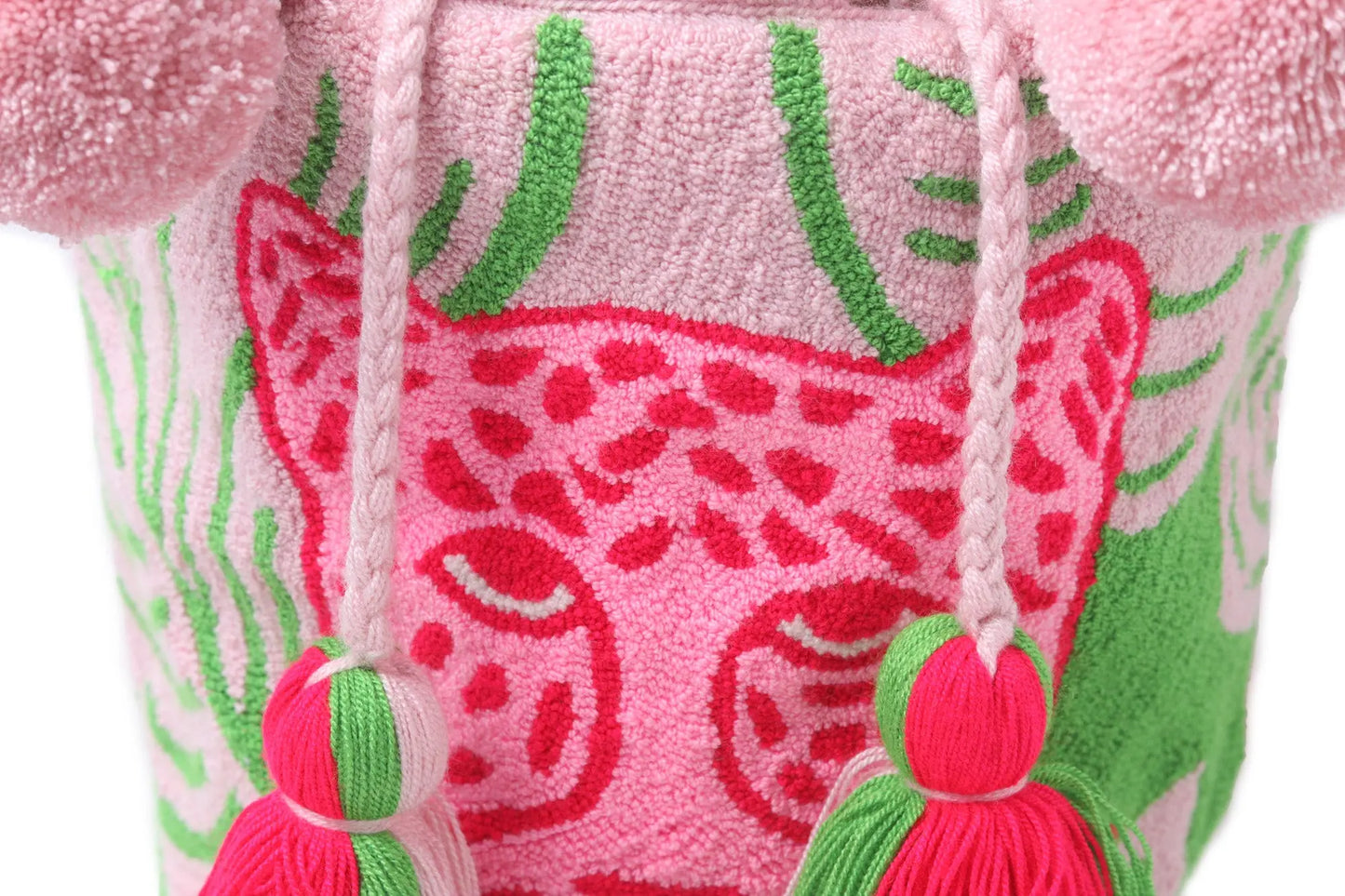 Pink Tiger Wayuu Tote - Large Best of Colombia