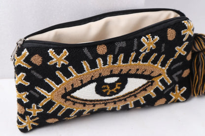 Black Evil Eye Clutch + Removable Strap Best of Colombia