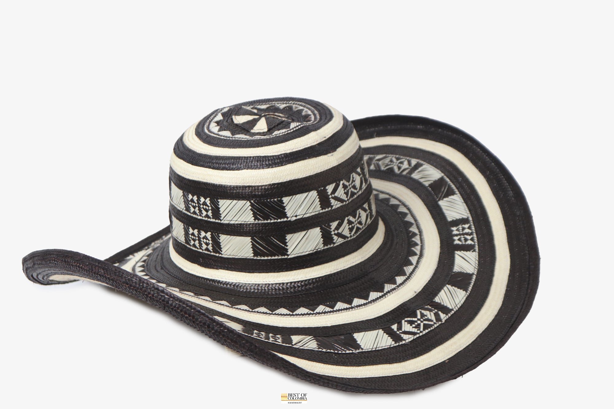 Sombrero Vueltiao Hat - All Sizes - 22.5-23.5 in Medium