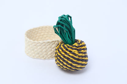 Iraca Fruits Napkin Rings [Set of 6]