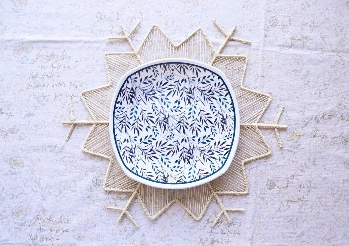 Snowflake Raffia/Iraca Placemat Bestofcolombia1