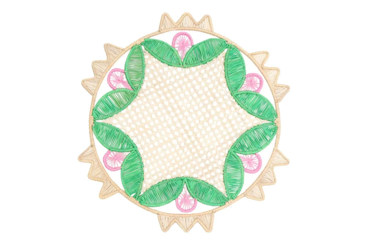 Doily Iraca/Straw Placemats — Handmade Colombian Table Decor Best of Colombia