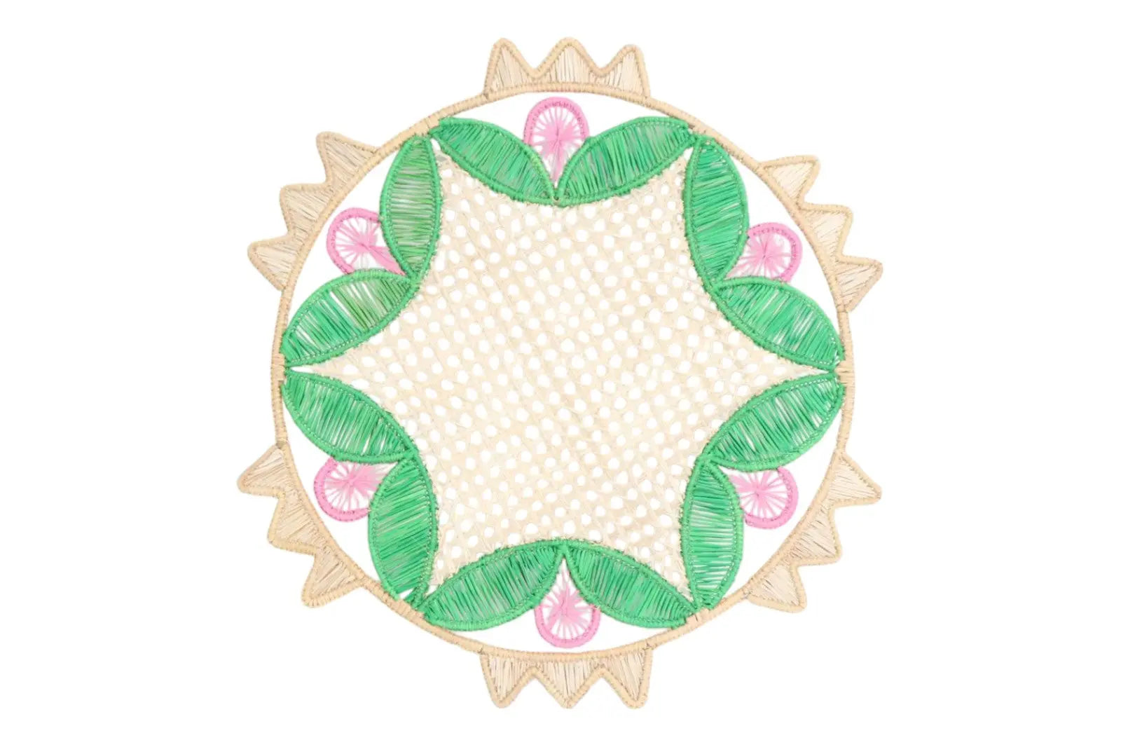 Doily Iraca/Straw Placemats — Handmade Colombian Table Decor Best of Colombia