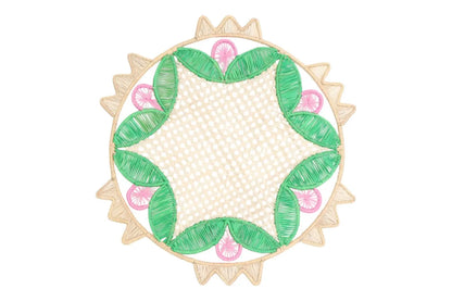 Doily Iraca/Straw Placemats — Handmade Colombian Table Decor Best of Colombia