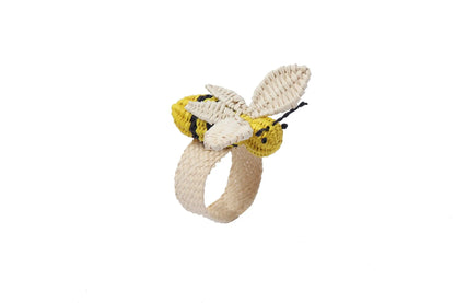 Bee Iraca/Straw Napkin Ring [set of 6 ] Best of colombia