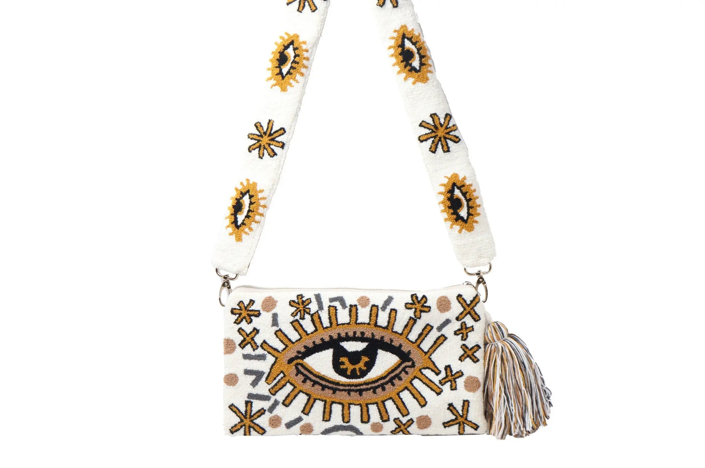 Golden Eye Clutch with Strap - Best of Colombia