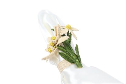 Lily of the valley iraca Napkin Ring Bestofcolombia1