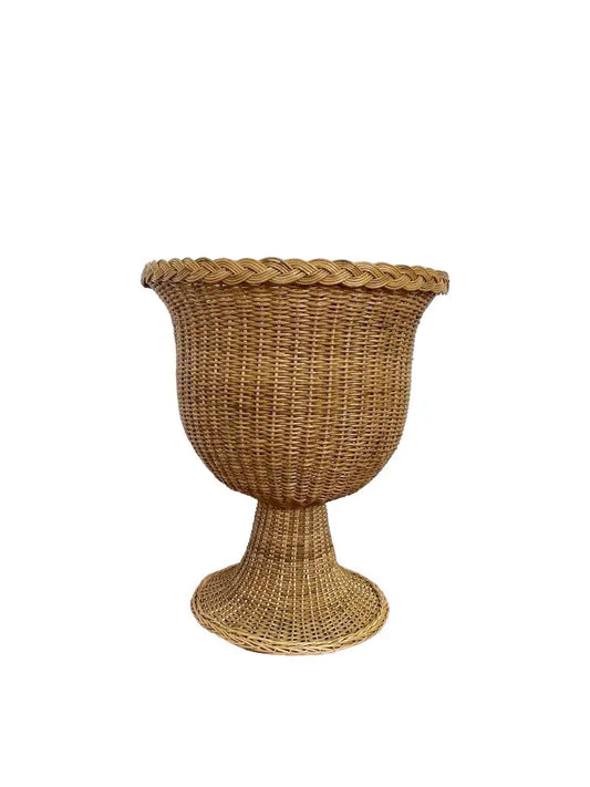 Round Braided Wicker Urn Best of Colombia