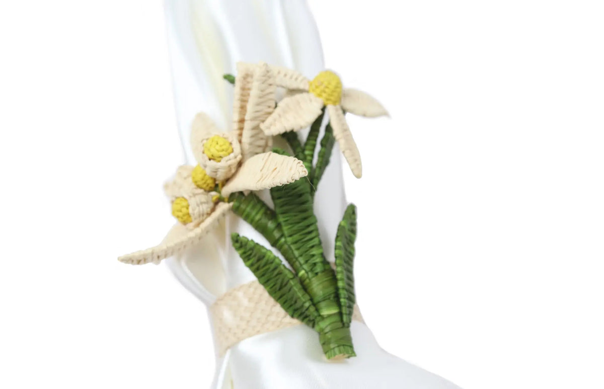 Lily of the valley iraca Napkin Ring Bestofcolombia1