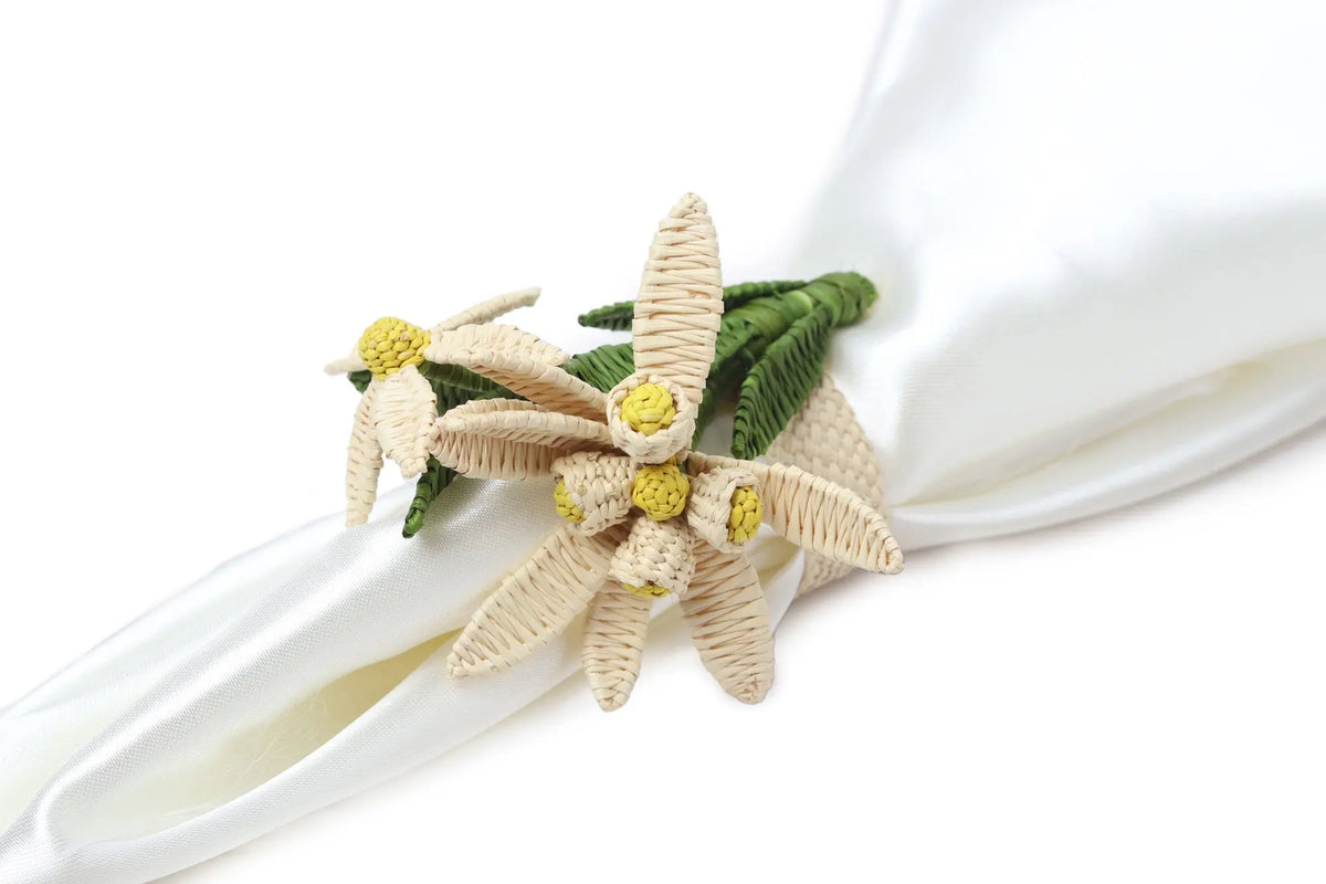 Lily of the valley iraca Napkin Ring Bestofcolombia1